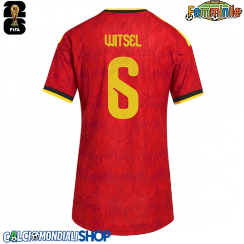 Maglie da calcio Belgio Axel Witsel #6 Prima Maglia Femminile Mondiali 2026  Manica Corta